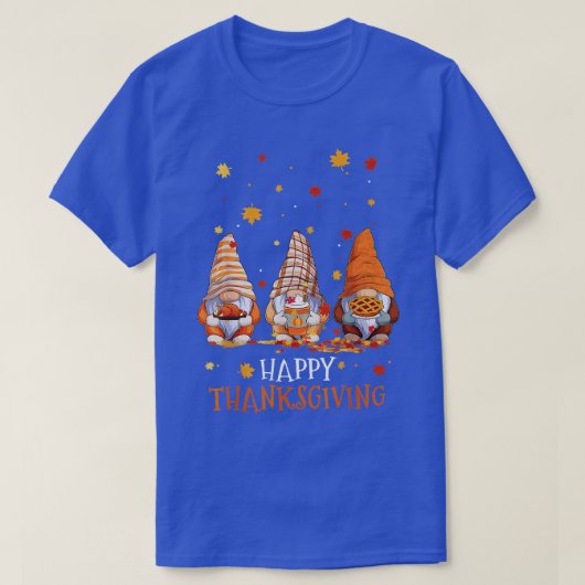 Drei Gnomes Frohes Erntedankfest Herbst Herbst Gn T-Shirt (Design vorne)