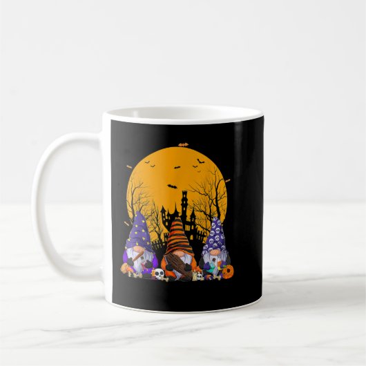 Drei Gnomes glückliches Halloween Fall Candy Corn Kaffeetasse (Links)