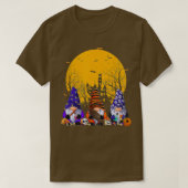 Drei Gnomes glückliches Halloween Fall Candy Corn T-Shirt (Design vorne)