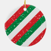 Drei Gnomes Illustrationen Frohe Weihnachten Keramik Ornament (Hinten)