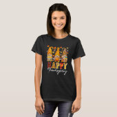 Drei Gnomes Pumpkin Fall Saison Herbst glücklich a T-Shirt (Vorne ganz)