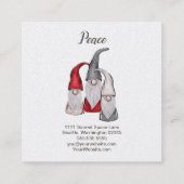 Drei Gnomes Quadratische Visitenkarte (Rückseite)