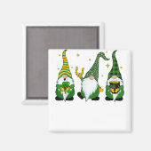 Drei Gnomes St Patricks Day Magnet (Vorderseite/Rückseite)