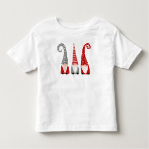 Drei Gnomes Weihnachtshandgezeichnete Feiertage Fu Kleinkind T-shirt