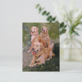 Drei goldene Generationen Postkarte (Stehend Vorderseite)