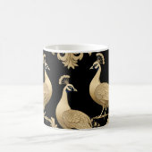 Drei goldene Pfauen Kaffeetasse (Mittel)