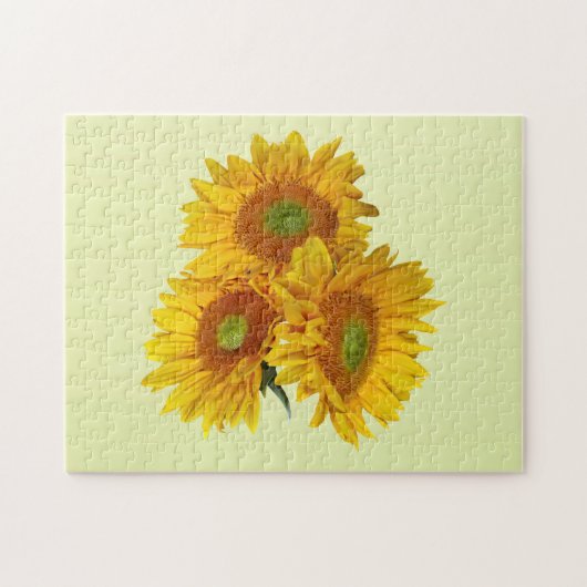 Drei goldene Sonnenblumen Puzzle (Horizontal)