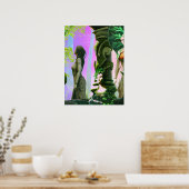 Drei Göttinnen des Waldes Poster (Küche)