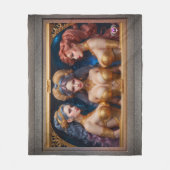 Drei Graces griechischer Mythologie von Xzendor7 Fleecedecke (Vorderseite)