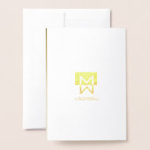 Drei Grasköpfe Silhouette denken Sie Gold Folienkarte (Rückseite mit Umschlag)