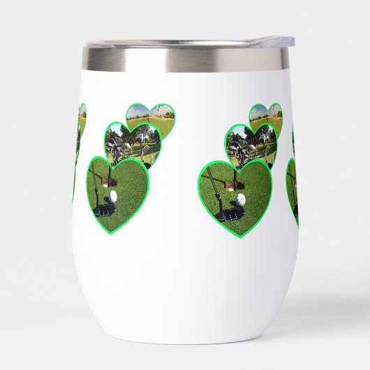 Drei Green Golf Hearts Design, (Links)