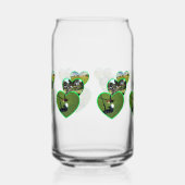 Drei Green Golf Hearts Design, Dosenglas (Rechts)