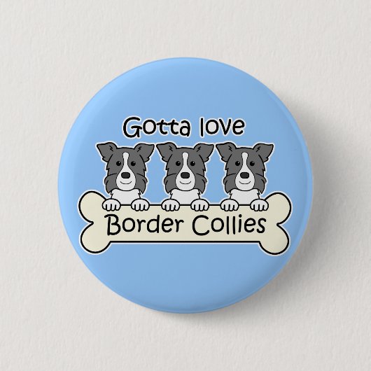 Drei GrenzCollies Button (Vorderseite)