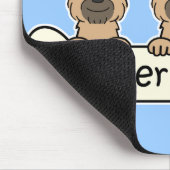Drei Grenzterrier Mousepad (Ecke)