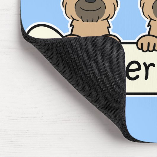 Drei Grenzterrier Mousepad (Ecke)