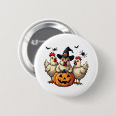 Drei grimmige Halloween-Bauer Button (Vorne & Hinten)