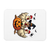 Drei grimmige Halloween-Bauer Magnet (Horizontal)
