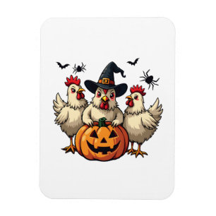 Drei grimmige Halloween-Bauer Magnet
