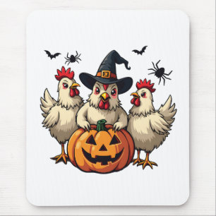 Drei grimmige Halloween-Bauer Mousepad
