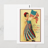 Drei Gruben für Rot, Weiß und Blau Postkarte (Vorne/Hinten)