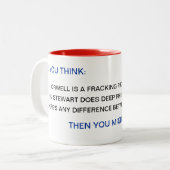 Drei Gründe, warum Sie Demokrat sein könnten Zweifarbige Tasse (Vorderseite Links)