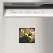 Drei grüne Äpfel Monogrammmagnet Magnet (In Situ (Geschirrspüler))