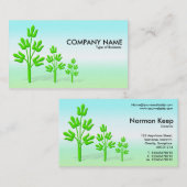 Drei Grüne Bäume - Springtime Visitenkarte (Vorne/Hinten)