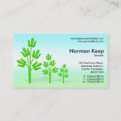 Drei Grüne Bäume - Springtime Visitenkarte (Rückseite)