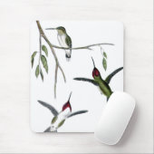 Drei grüne Kolibris Mousepad (Mit Mouse)