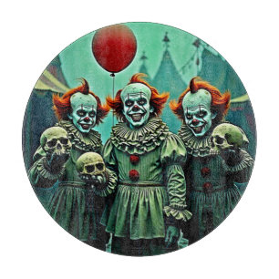Drei gruselige Clowns Skull Few Design Schneidebrett