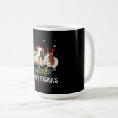 Drei Guinea Schweine Weihnachtslicht Weihnachtsman Kaffeetasse (VorderseiteRechts)