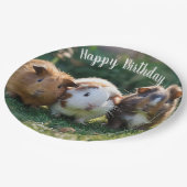 Drei Guinea von Säuglingen, Pappteller (Schrägansicht)