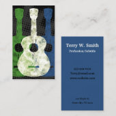 Drei Guitars Business Cards Visitenkarte (Vorne/Hinten)