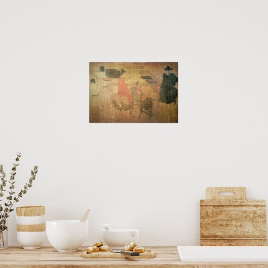 Drei gut gelesene Männer von Lieou-Li T'ang Poster (Küche)