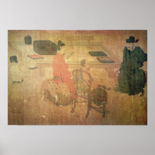 Drei gut gelesene Männer von Lieou-Li T'ang Poster (Vorne)