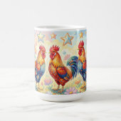 Drei Hähne Kaffeetasse (Mittel)