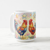 Drei Hähne Kaffeetasse (Vorderseite Links)