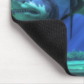 Drei Haifische Mousepad (Ecke)