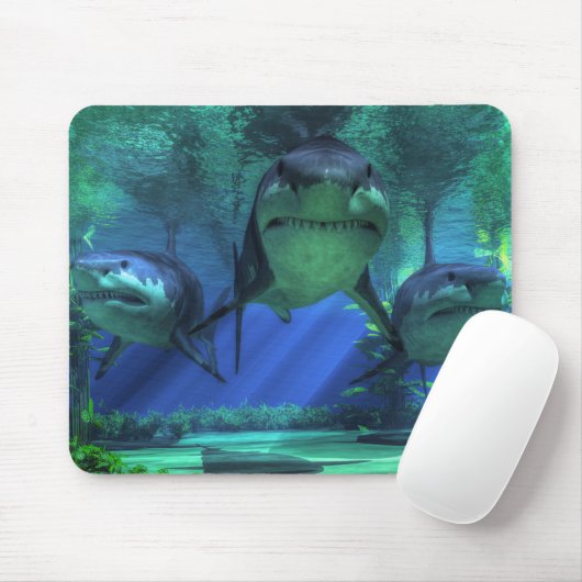 Drei Haifische Mousepad (Mit Mouse)