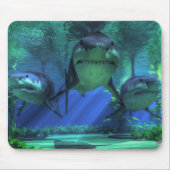 Drei Haifische Mousepad (Vorne)