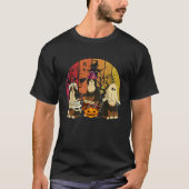 Drei Halloween Bernedoodles Boo Witz Horror Mumm T-Shirt (Vorderseite)