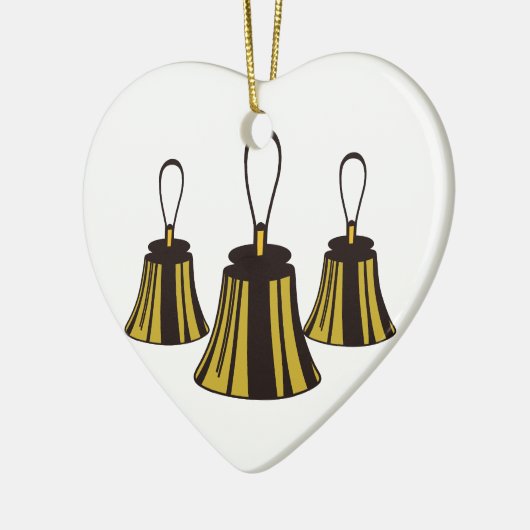 Drei Handbells Keramikornament (Links)