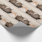 Drei Hauptcoon-Katzen Geschenkpapier (Ecke)