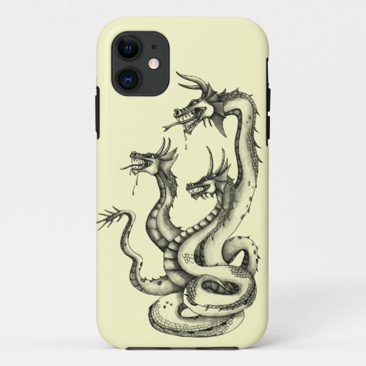 Drei Headed-Hydra-Design Case-Mate-iPhone-Fall Case-Mate iPhone Hülle (Rückseite)