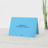 DREI HEARTS VATHER'S DAY CARD DANKESKARTE (Rückseite)