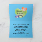 DREI HEARTS VATHER'S DAY CARD DANKESKARTE (Innenseite)
