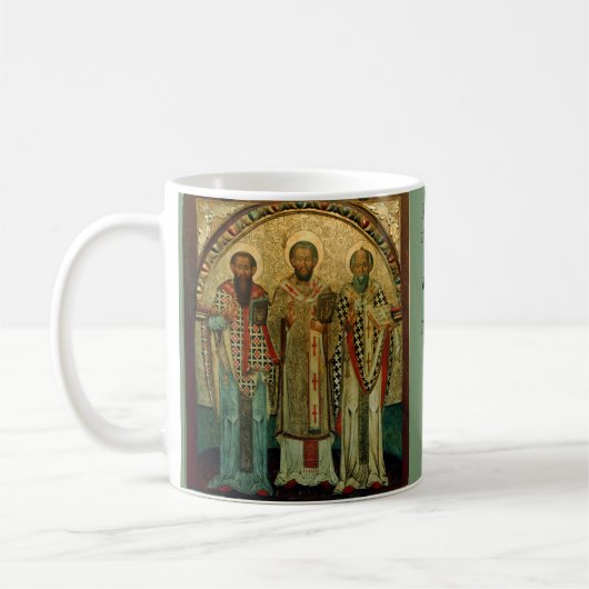 Drei Heilige Hierarchie l Orthodox Kirche Icon l l Kaffeetasse (Links)