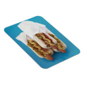 Drei heiße Hunde mit Brötchen Magnet (Rechte Seite)