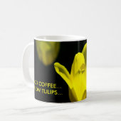 Drei helle, gelbe Tulpen Kaffeetasse (Vorderseite Links)