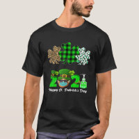 Drei Herz-Kleeblatts Leopard Kariert St Patrick's 